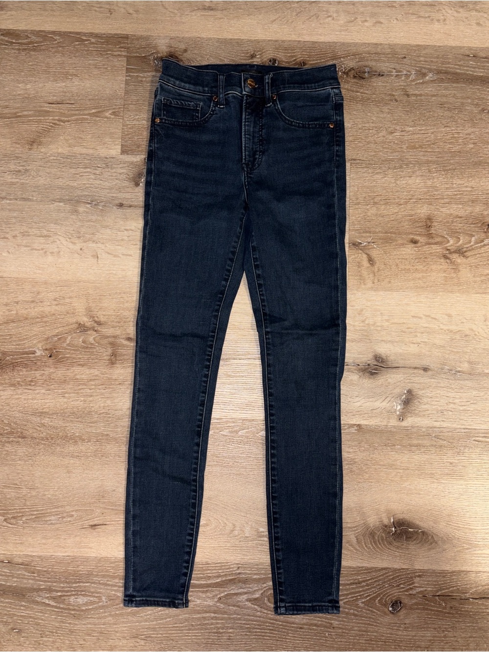 Express Skinny Jeans Mid Rise in Classic Blue